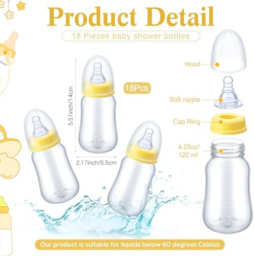 Roowest Fall Pumpkin Bottle Chug Baby Shower Games Favors - Image 3