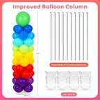 Balloon Column Stand Set of 4, Adjustable 15-79 Inch Metal Spiral Balloon Tower, Reusable Floor Balloon Pillars for Wedding Birthday Baby Shower Graduation Decor - Image 2