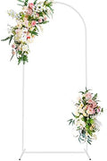 Wokceer 6FT Arch Backdrop Stand White Metal Wedding Arch Backdrop Stand by Wokceer
