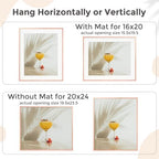 20x24 Metal Picture Frame for Wall With Mat for 16x20, 20''x24'' Aluminum Photo Frames With Tempered Glass for Home Decor, Minimalist Modern Poster Frame Horizontal And Vertical Formats, Rose Gold - Image 4