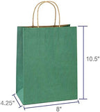 BagDream Medium Gift Bags with Handles 8x4.25x10.5 Sage Green 100 Pcs Bulk - Image 2