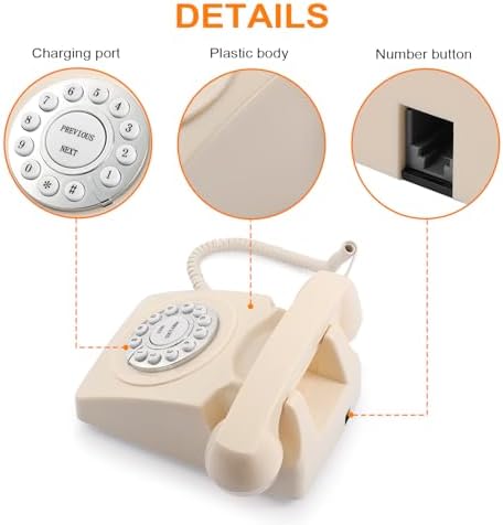 Audio Guest Book Wedding Phone, Record Guest Messages, Retro Audio Guestbook for Wedding, Baby Shower Message Voicemail, Save The Congratulations of Relatives and Friends - Image 3