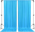 AK TRADING CO. 10 feet x 8 feet IFR Polyester Backdrop Drapes Curtains Panels with Rod Pockets - Wedding Ceremony Party Home Window Decorations - Turquoise by Fabrics%7CEventDecor%7CCrafts%7CUpholsteryFoam