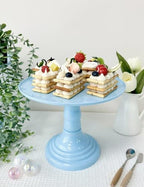 3 Pcs Blue Cake Stand Set Round Plastic Cupcake Stand Holder Dessert Table Display Set, Dessert Serving Platter for Tea Party, Birthday, Wedding, Baby Shower - Image 4