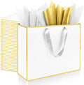 Addblu 24 Pack White Large Gift Bags with Handles & 72 Tissue Papers by Unknown