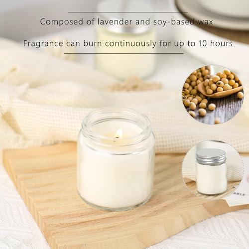 36 Pcs 4 Oz Mason Jar Candles, Vanilla Scented Soy Candles Bulk Set for Stress Relief and Relaxation, Great Favors for Wedding, Christmas, Housewarming Gifts (Silver, Vanilla, 36) - Image 4