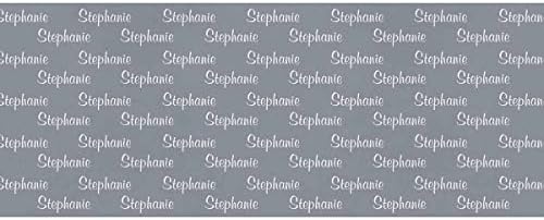 MyPupSocks Personalized Photo Face All Occasion Reversible Wrapping Paper Initials Name Text Grey Kids Birthday Present Gift Wrap Paper 5 Rolls 58"x 23" - Image 2