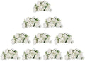 BLOSMON Artificial Flower Balls Wedding Centerpieces 10 Pcs 14.2" Large White Fake Flowers Rose Hydrangea Ball Arrangement Center Pieces for Table Silk Floral Bouquet for Wedding Party Home Decor by Blosmon