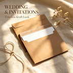 MOS Kraft Invitation Envelopes A4 (4.25 x 6.25 Inch) 500 Pack - Image 7