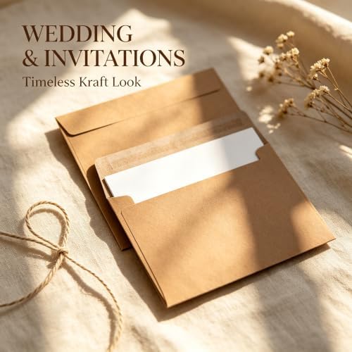 MOS Kraft Invitation Envelopes A4 (4.25 x 6.25 Inch) 500 Pack - Image 7
