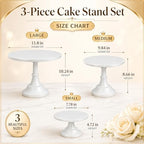3 Pack Metal Cake Stand, 8 10 12 Inch Tiered Display - Image 2