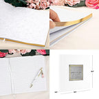Andaz Press Personalized Wedding Guestbook with Gold Accents, Concrete with Gold White Guest Sign in Guest Registry 120 Pages 8.5 X 8.5 Memories Book for DIY, Scrapbook, Photo Album - Image 5