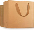EUSOAR Gift Wrap Bags in Bulk, 12 Pack 8.6x3.9x7 inches Small Kraft Paper Bags with Handles, Heavy Duty Bags for Grocery, Boutique, Retail, Business, Party Favors, Baby Showers, Birthdays, Wedding by EUSOAR