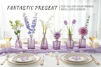 SUPMIND 16 Small Purple Glass Bud Vase, Flower Vase for Table Centerpieces - Image 3