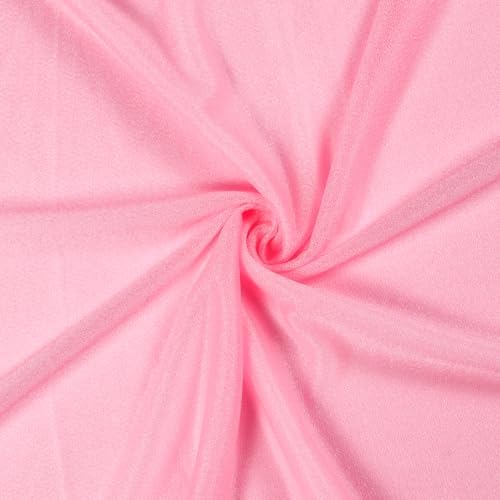 Pack of 40 Yard Chiffon Drapery Fabric, 60" Wide, Multiuse - Coral - Image 3