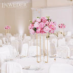 Pink Flowers Balls for Centerpieces: 14.2in Diam, Set of 2 - Image 2
