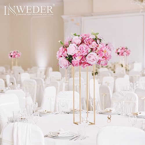 Pink Flowers Balls for Centerpieces: 14.2in Diam, Set of 2 - Image 2