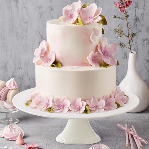 White Porcelain Cake Stand 10 Inch, Round Dessert Stand, Display Cupcake Stand for Party, Weddings, Birthday, Baby Shower - Image 5