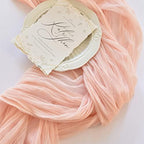Peach Cheesecloth Table Runner Fall Wedding Birthday Party Decor 6 Pack by Joanlody