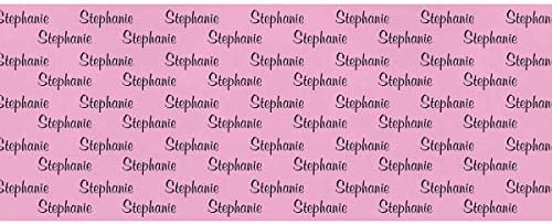 MyPupSocks Personalized Wrapping Paper Initials Name Text Pink for Christmas, Birthdays, Father's Day, Kids Crafts, Care Packages, Handmade 3 Rolls 58"x 23" - Image 2