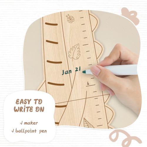 Personalized Name Kids Height Wall Chart, Wood Height Chart Decor - Image 6