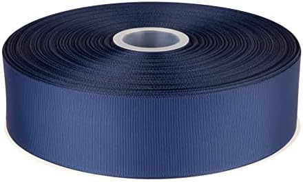 2" X 100 Yards Solid Grosgrain Ribbon for Gift Wrapping Parties, Wedding Decoration, Crafts Sewing (Navy) by Fondersy