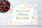 Andaz Press Custom Personalized Disposable Paper Placemats, 12 x 18 Inch, Set of 25, Thank You for Joining Bridal Shower Sea Inspired, Tableware, Dining, Tabletop, Table Setting for Bridal Shower - Image 4