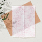 UNIQOOO 50 Pack Pre-Folded Dusty Rose Pink Grace Bloom Vellum Jackets&UNIQOOO Wildflower Wax Seal Stickers50 Pack Pre-Folded Dusty Rose Pink Grace Bloom Vellum Jac&UNIQOOO Wildflower Wax Seal Stickers - Image 5