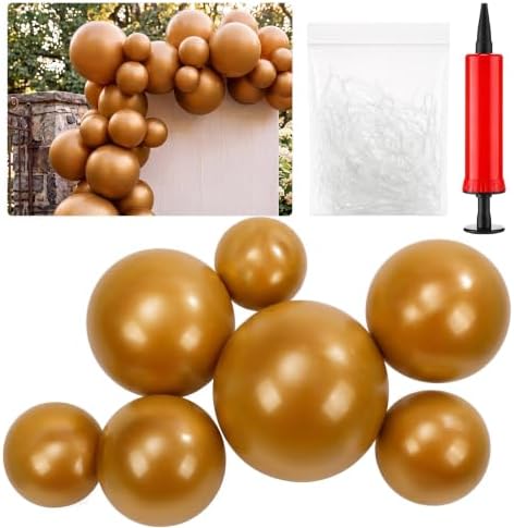 1 Set Reusable Inflatable Balloon Garland Arch Kit,Brown by Resholder