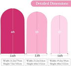 Arch Backdrop Cover Set of 3 Pink Arch Covers Stretchy Backdrop 4FT 5FT 6FT Baby Shower Birthday Party Wedding Spandex Arch Stand Cover Ceremony Banquet Bridal Shower Decoration - Image 3