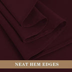 Fitable 6 Pack Burgundy Tablecloths 70 Inch Round for 36"-48" Tables - Image 4