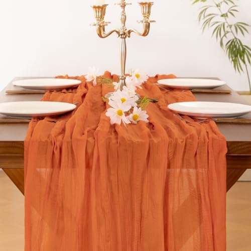 15 Pack Cheesecloth Table Runner Fall Boho Gauze Wedding Party Home Decor - Image 5