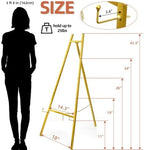 WRINGKIT Gold Easel Stand for Sign, Heavy Duty Art Easel with 4 Tier - Image 2