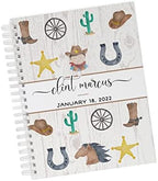 Baby Memory Book - Hard Cover First Year Album Personalized with Baby’s Name - Baby Book & Journal (Cowboy) by Unknown