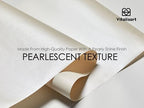 Vitalizart 17" Pearly-Lustre White Wrapping Paper Set With Silk Like Satin Ribbon & Gift Tags & 1" x 27 Yd Chiffon Silk Ribbon Mixed Color - Image 5