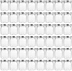novelinks 8 oz Plastic Mason Jars and Clear Plastic Jars with Lids 8 oz by novelinks