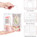 Mauproy Clear Plastic Gift Bags with Handles, 7.9 x 7.9 x 3.2 Inch, 50 Pack - Image 3