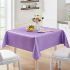 6 Pack Square Satin Table Cover, 52 x 52 Inches, Light Purple - Image 6