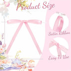 200pcs Bowknot Cake Toppers Satin Ribbon Bow Picks - Image 2