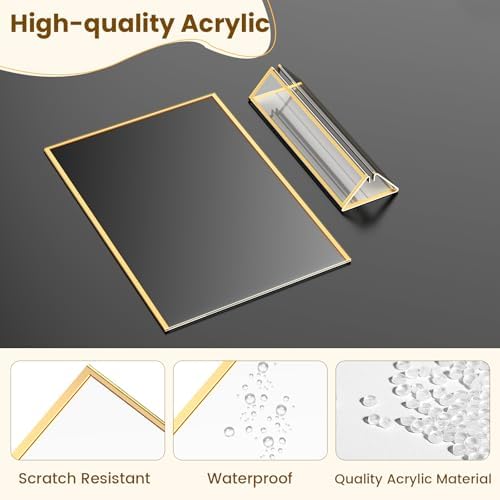Gold Frames 8X10 Acrylic Sign Holder Double-Sided Picture Frames - Image 3