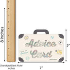 Big Dot of Happiness World Awaits - Suitcase Wish Card Travel Themed Graduation Party, Baby or Bridal Shower Activities - Shaped Advice Cards Game - Set of 20 (Pack of 2) - Image 5