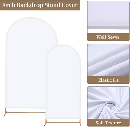 Toolterritary Metal Arch Backdrop Stand and Cover Set, 8FT, 7.2FT Party Backdrop, Easy to Assemble, Backdrop Stand for Parties, Birthday, Baby Shower - Image 7