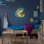 Fishing Neon Sign, Gone Fishing Led Neon Sign Light for Wall Decor Fish Hook Man Cave Light Up Sign Party Decorations for Gear Store Angler Teen Boy Dad Gift Dimmable USB Powered(13.8"*10.6") - Image 2