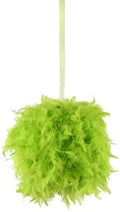 ZUCKER 18 inch Fluffy Feather Hanging Pom Pom - Hanging Decor for Party, Wedding, Baby Shower or Home Decor (Lime) by ZUCKER
