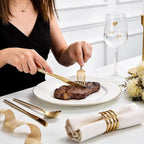 WELLIFE 300 Pcs Gold Plastic Silverware,Plastic Utensils Heavy Duty - Image 2
