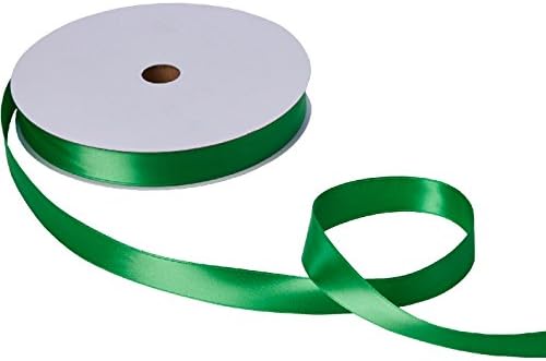Jillson Roberts Bulk 1-Inch Double Faced Satin Ribbon Available in 20 Colors, Green, 100 Yard Spool (BFR1013) by JillsonRoberts