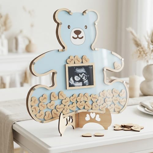 The Real Bossy Baby Baby Memory Keepsake Frame Guestbook – Luxury Baby Shower & First Birthday Guest Book Alternative – Preserve Wishes, Messages & First Year Memories in a Beautiful Nursery Display by TheRealBossyBaby