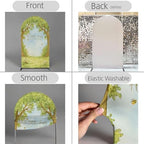 A Little Honey is on The Way Baby Shower Arch Backdrop - Bee/Honeycomb/Jungle Themed Watercolor Party Banner, Photo Booth Background for Newborn Celebration Decor (Twin Trees,6.6FT) - Image 3