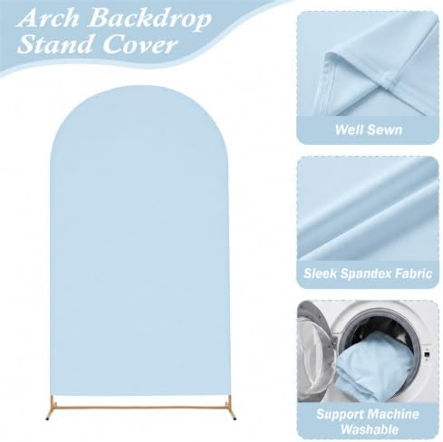 Arttown 7.2FT Arch Backdrop Stand and Blue Arch Cover Set - Image 3