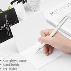 Thank You Cards with Envelopes - Bulk Pack of 100 Black Thank You Card - Image 5